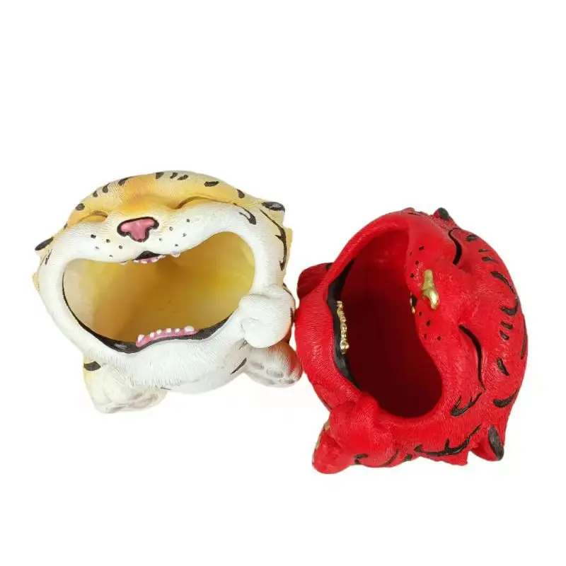 2022 New Cute Tiger Ashtray Creative Big Mouth Cigar Ashtrays Large