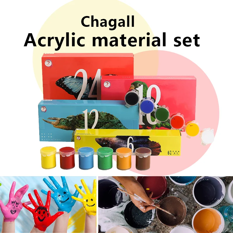 15ml 6 one-piece acrylic paint DIY hand-painted textile wall painting acrylic paint children painting graffiti hand-painted 2