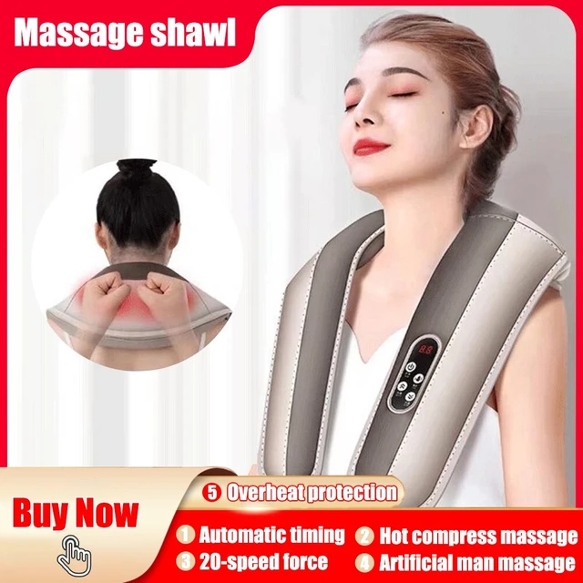 Portable Multi-Functional Massage Shawl Body Massage Simulation Kneading  Neck Massager Pain Relief Heallth Care Massager
