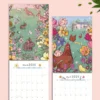 Nature & Wildlife Art Wall Calendar-Monthly Planning Organizer with Sturdy Paper-Animal Illustrations for Scheduling