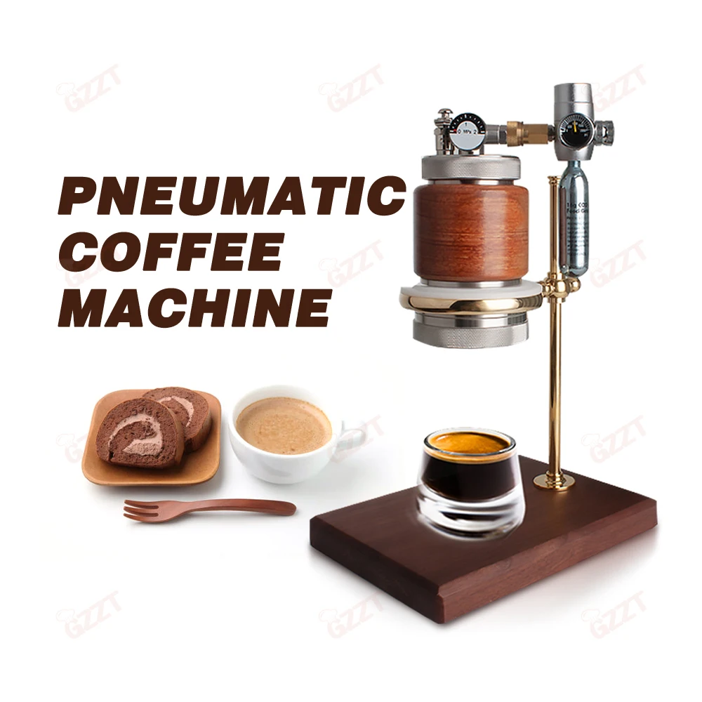 GZZT Pneumatic Coffee Machine Air Pressure Coffee Maker 42MM/58MM Powder Bowl Espresso Machine Portable for Outdoor