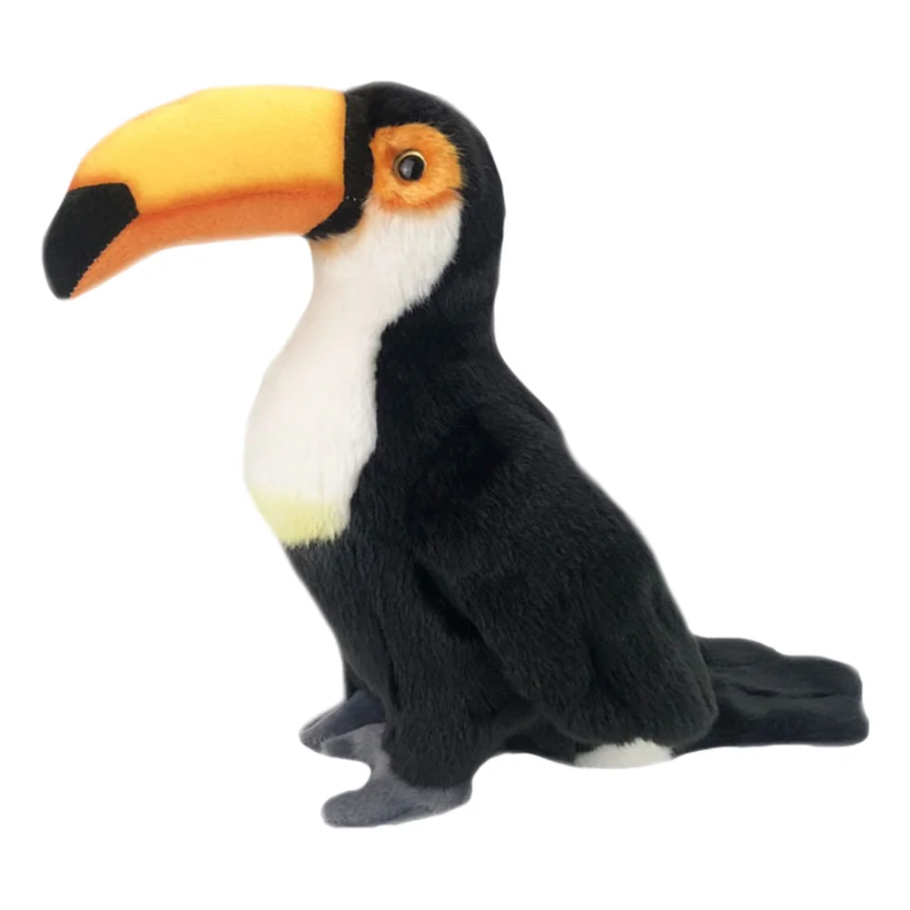 

1Pc Simulative Toucan Plush Toy Cartoon Plush Toy Stuffed Animal