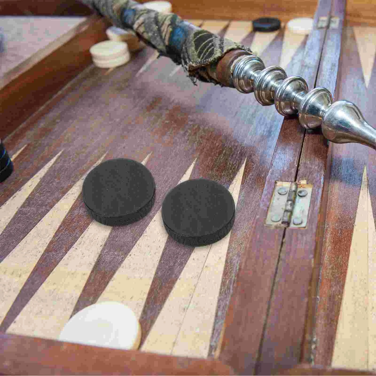 Board Game Wooden Backgammon Chips Checkers Board Game Pieces Draughts Replacement Pieces Dices Chess Flying