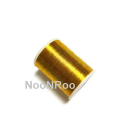 Metallic Thread 230m Spool for Fishing Rod Guide Wrapping and Repair (Gold)