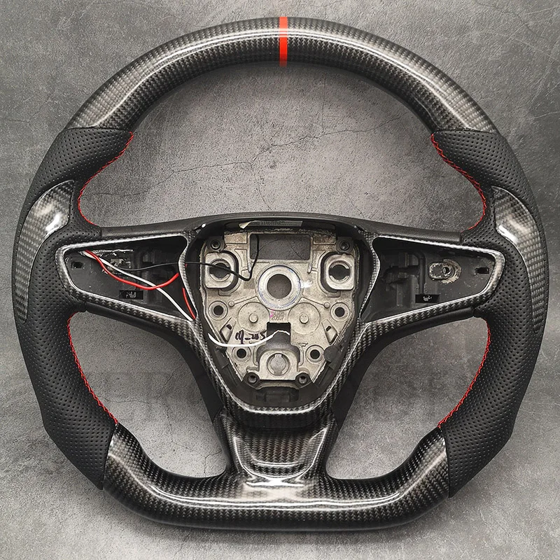 Perforated Customized Carbon Fiber Steering Wheel For Chevrolet Malibu