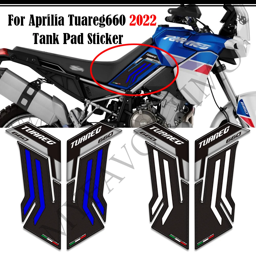 Motorcycle Stickers Decals Tank Pad Grips Gas Fuel Oil Kit Knee Protector For Aprilia Tuareg660 Tuareg 660 2022  Accessories