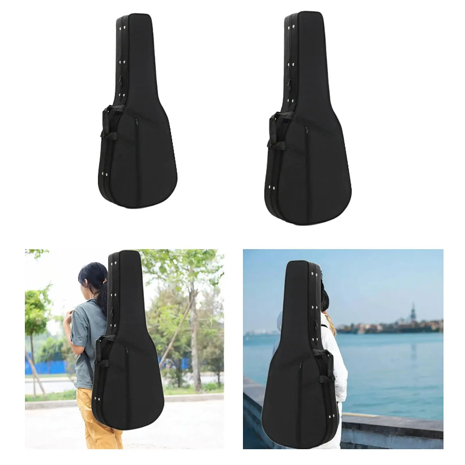 Guitar Case Gig Bag Protection Water Resistent Portable with Handle Acoustic Guitar Carrying Case Hard Box Electric Guitar Case Guitar Case Gig Bag Protection Water Resistent Portable with Handle Acoustic Guitar Carrying Case Hard Box Electric Guitar Case