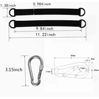 Tree Swing Straps Hanging Kit Heavy Duty Camping Hammock  (2000 LB)  with Safety Lock Carabiners for All Swing Types Outdoors 2