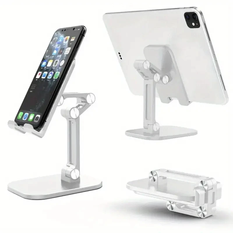 Sf5cf6393c55f423a92f53d117b5e9ab6z Mobile Phone Tablet Bracket Artifact Desktop Folding Portable Lifting Live Broadcast Stand Lazy Tracking Watching TV Universal B Mallzona