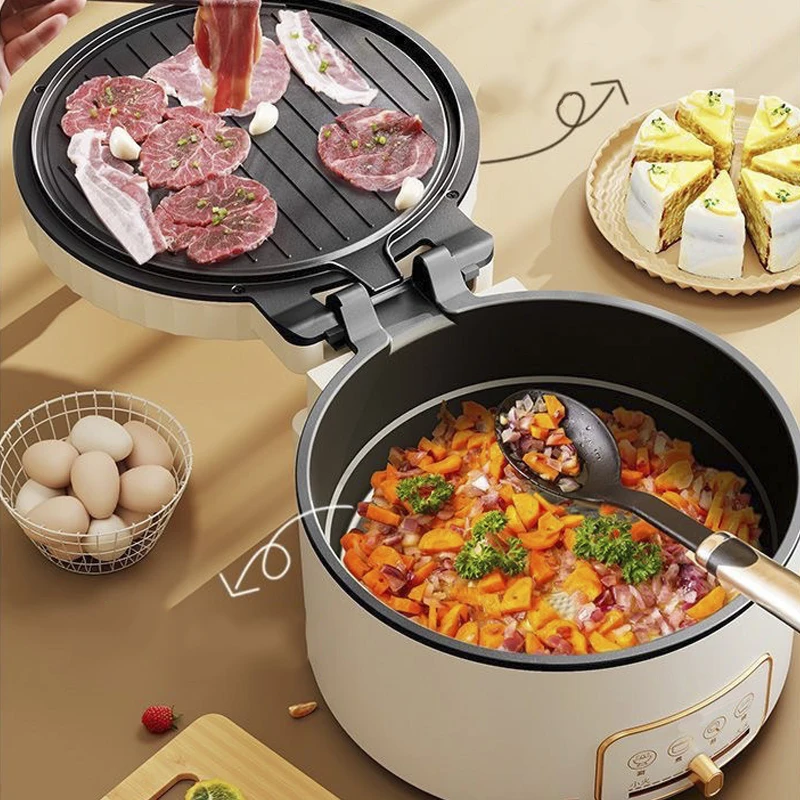 Deepen Electric Baking Pan Double Sided Heating Steak Frying Pan BBQ Grill Skillet Hot Pot Cooker Pancake Pizza Baking Machine 3