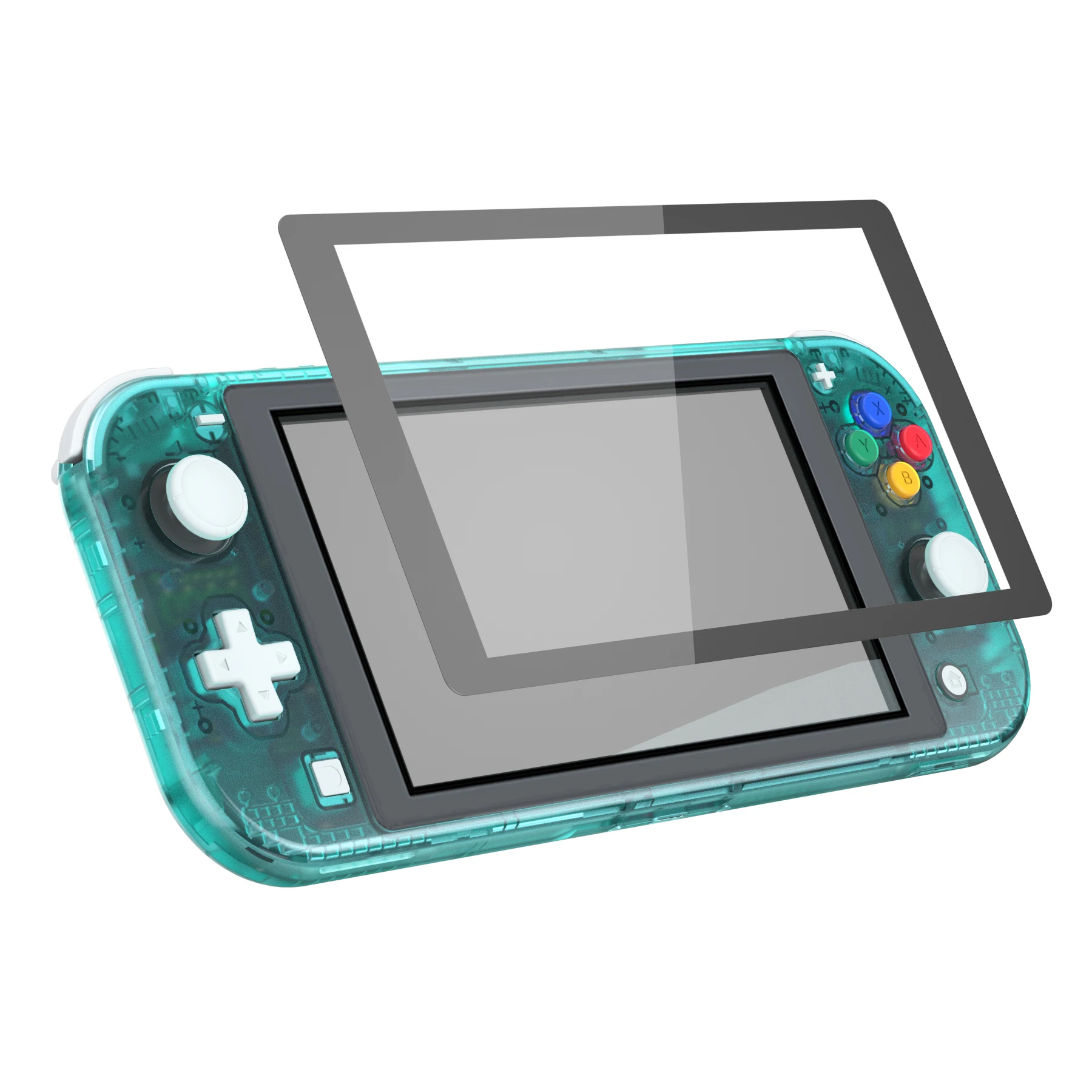 nintendo switch lite カスタムシェル交換品 クリアパープル eXtremeRate Nintendo Switch Lite用交換フルセットシェル＆ABXY