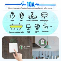 433mhz Wireless Light Switch 110V 220V 230V Self-generating Wireless Switch No Battery Required Self-Powered Waterproof Remote - Image 3