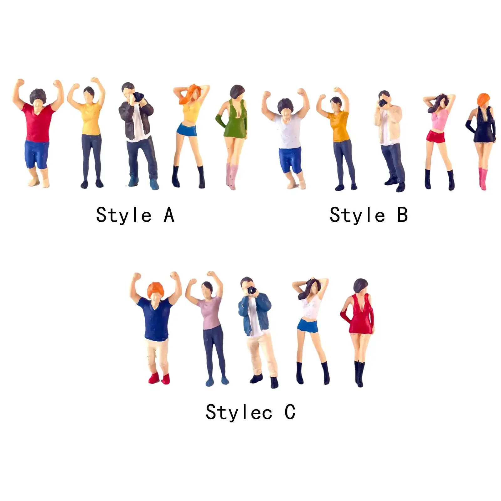 

Фигурки для людей в масштабе 1:64 5 х1, настольное украшение, реквизит для фильма, фигурка, Декор, реалистичный ручной рисунок, ролевые игры, миниатюрные сцены