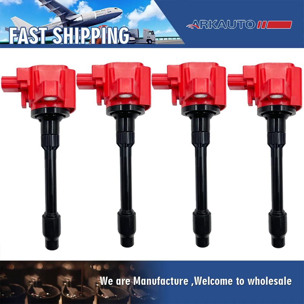 4PCS HIGH ENERGY IGNITION COIL UF781 3052059B013 FOR HONDA Accord