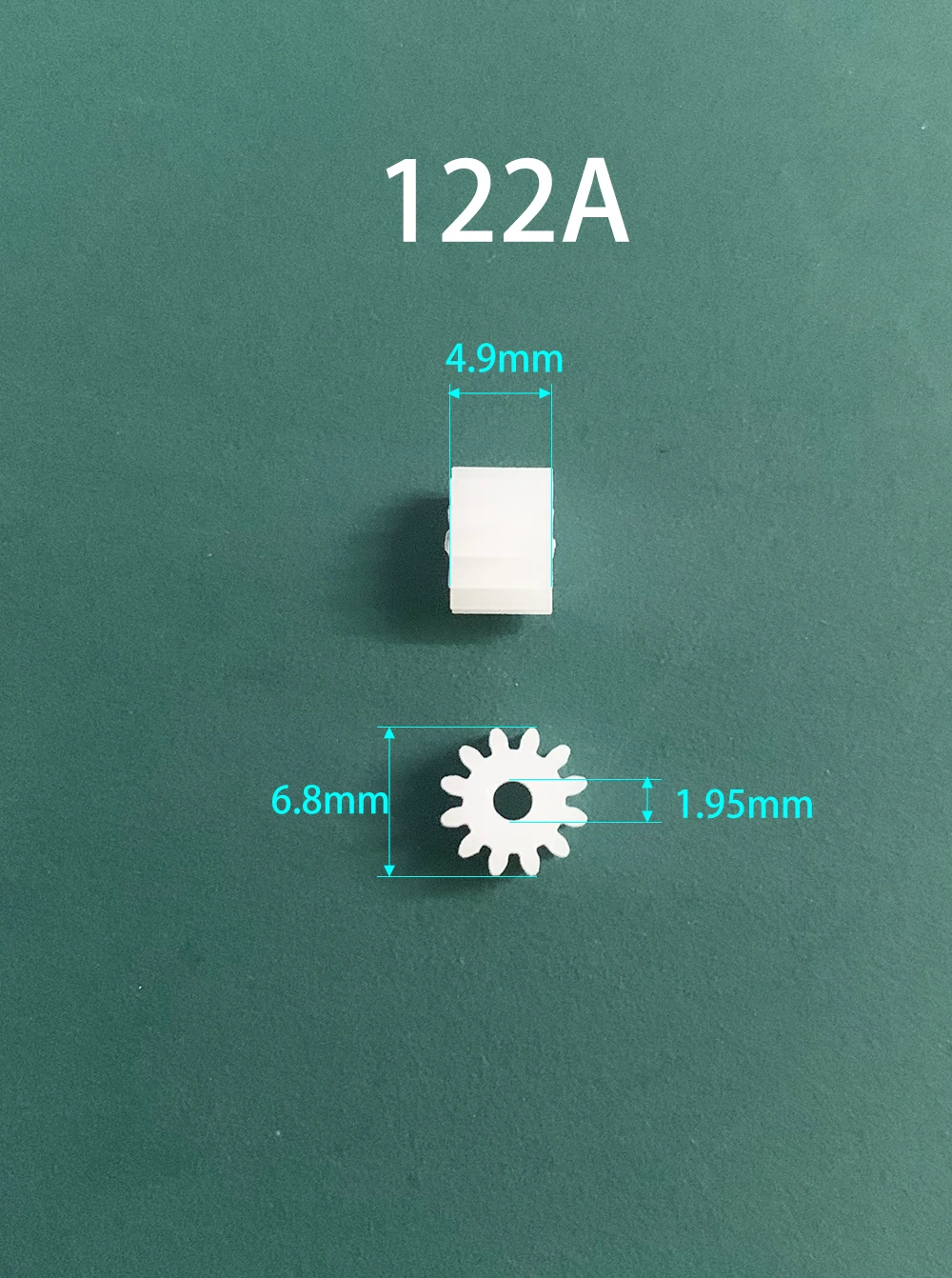 12 Teeth Gear 0.5M 122A 123A 122.5A 123AD Toy Model Aircraft Parts Gears 10pcs Sample Order