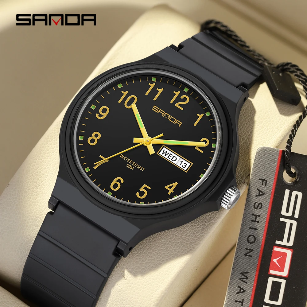 

SANDA 6060 модные мужские модные ультратонкие часы мужские Кварцевые водонепроницаемые часы деловые спортивные часы мужские часы Hombr