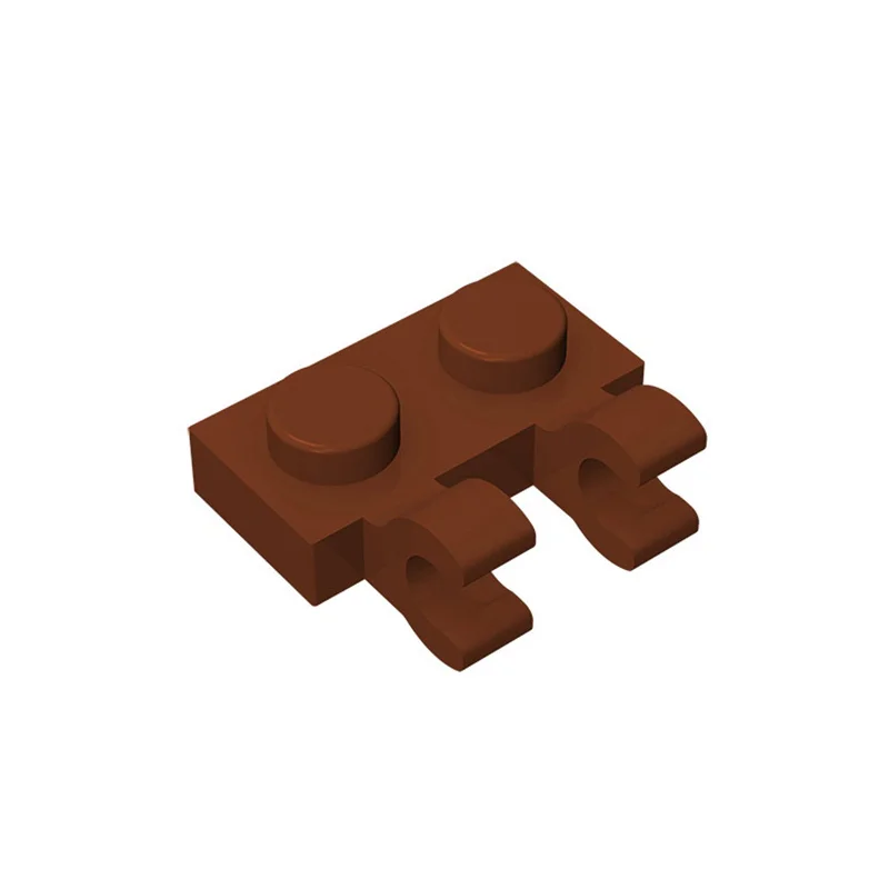 20pcs MOC Parts 60470 Plate Special 1 x 2 with Clips Horizontal Compatible Bricks DIY Building Block Particle Kid Brain Toy Gift 5