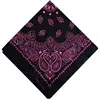 49ME Double Paisley Bandanas Novelty Motorcycle Face Mask Square Scarf Headwear Handkerchief Cowboy Wraps for Men Women 6