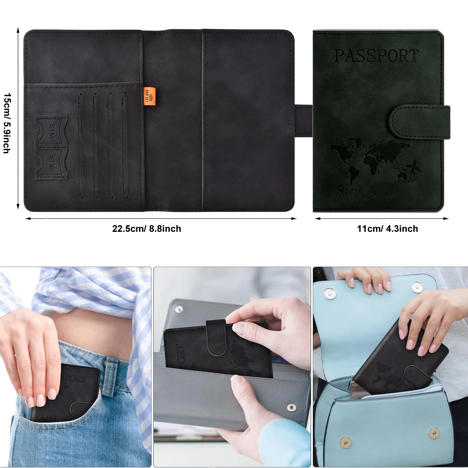 Travel Essentials Passport Holder and Wallet Cover