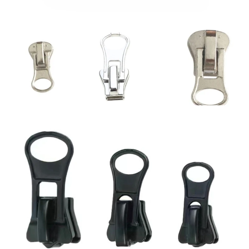 10pcs Zippers Sliders Pullers Zippers Repair Zips Replacement #3 #5 #8
