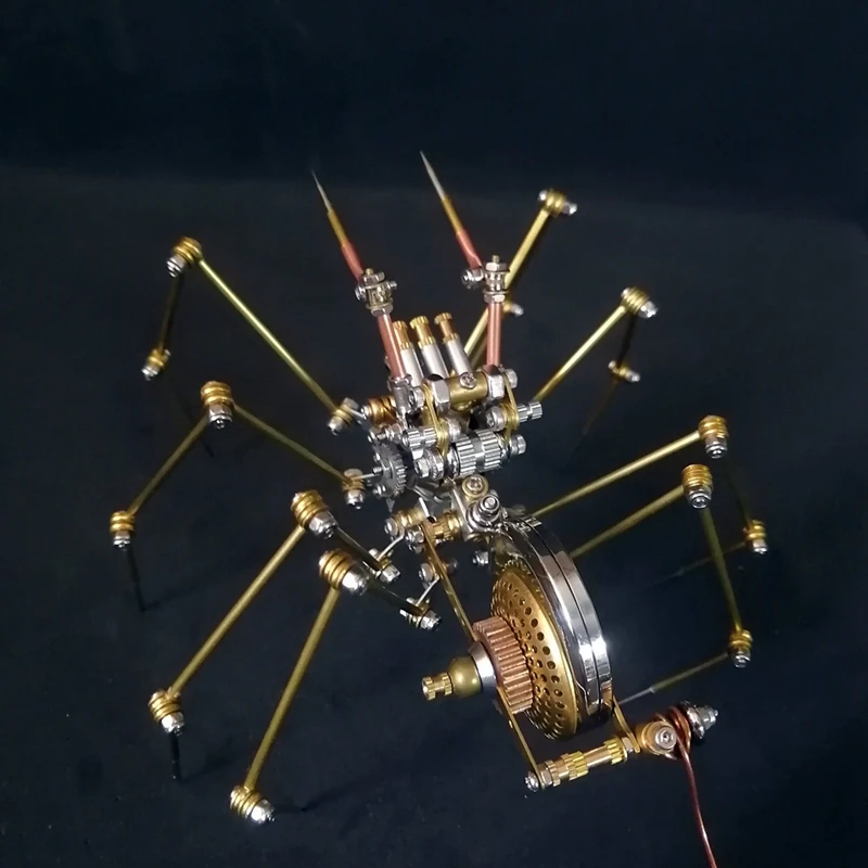 

Creative Metal Assembly Mechanical Spider Ornament Night Hunter Steampunk Model