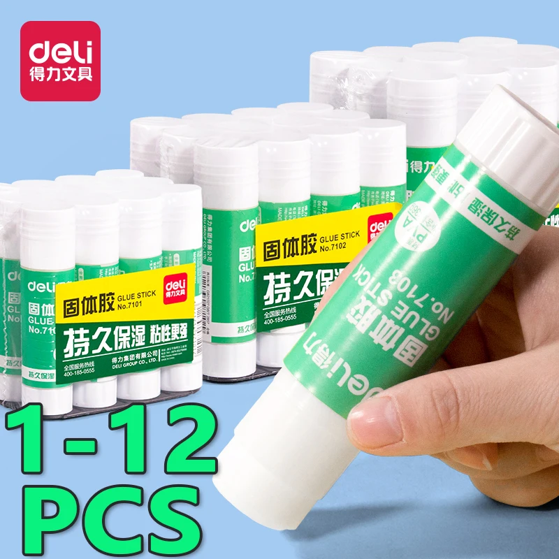 

Deli 9-36g Solid Glue Stick High Viscosity Strong Pva Solid Adhesive Stickchildren'S Handmade Financial Office Supplies 1-12pcs