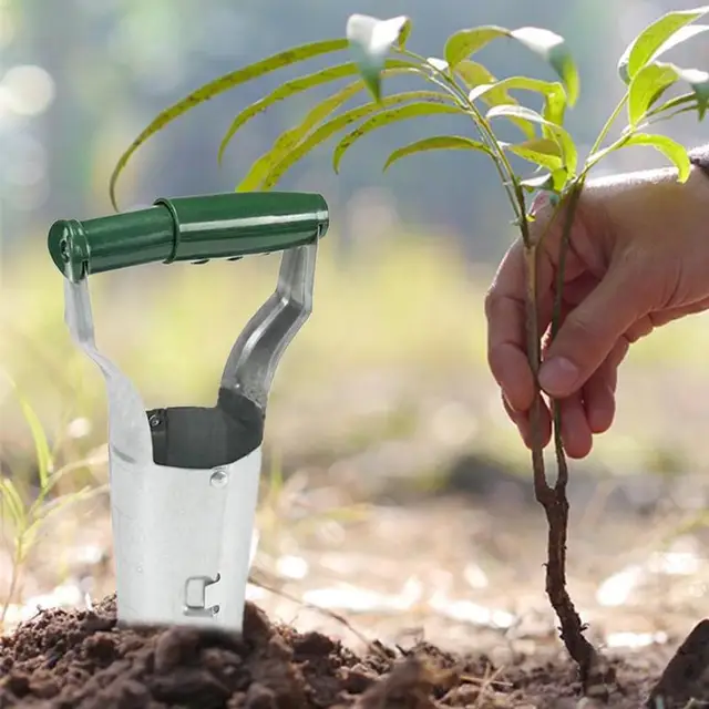 Kertészeti Szerszámok Zöldség Ültetés Virágátültető Vetőmag Lyukasztó Mezőgazdasági Szerszám - Image 2