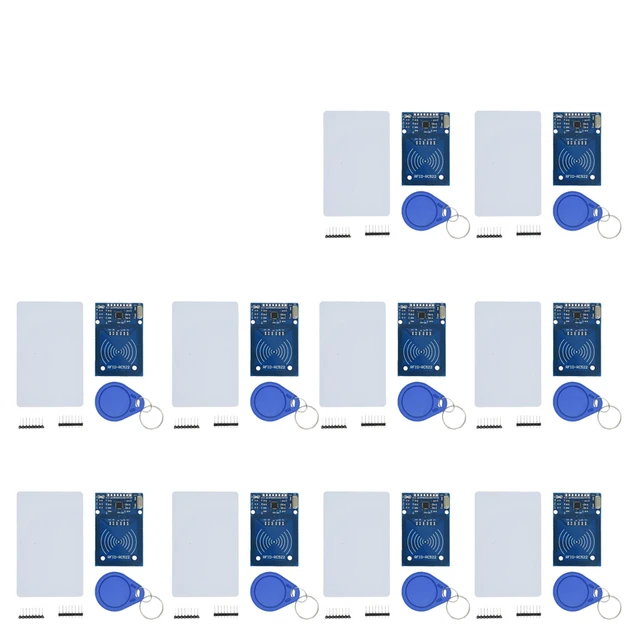 1-10pcs MFRC-522 RC-522 RC522 Antenna RFID IC Wireless Module For Arduino IC KEY SPI Writer Reader IC Card Proximity Module 