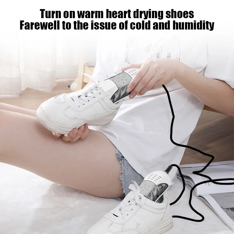 Electric Shoe Dryer Boot Deodorizer Deodorisation Dehumidifier Device Foot Warmer Heater Eliminate Odor UV Shoe Drying Household 5