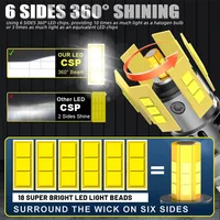 2200W 360 H7 LED Car Headlight Bulb Canbus 3000000LM Light for Car Turbo Mini Size H7 LED HeadLamp 6000K 12V Wireless with Fan - Image 2