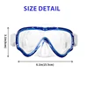 Diving Mask Kid Swimming Goggles Professional Scuba Snorkel Silicone Diving Goggles with Nose Cover Free-diving Tempered Glasses 2