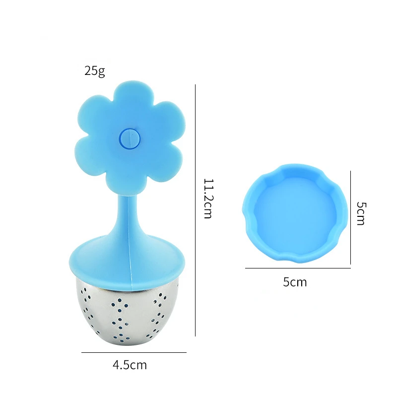 Infuseur à thé en acier inoxydable en forme d'éléphant en silicone