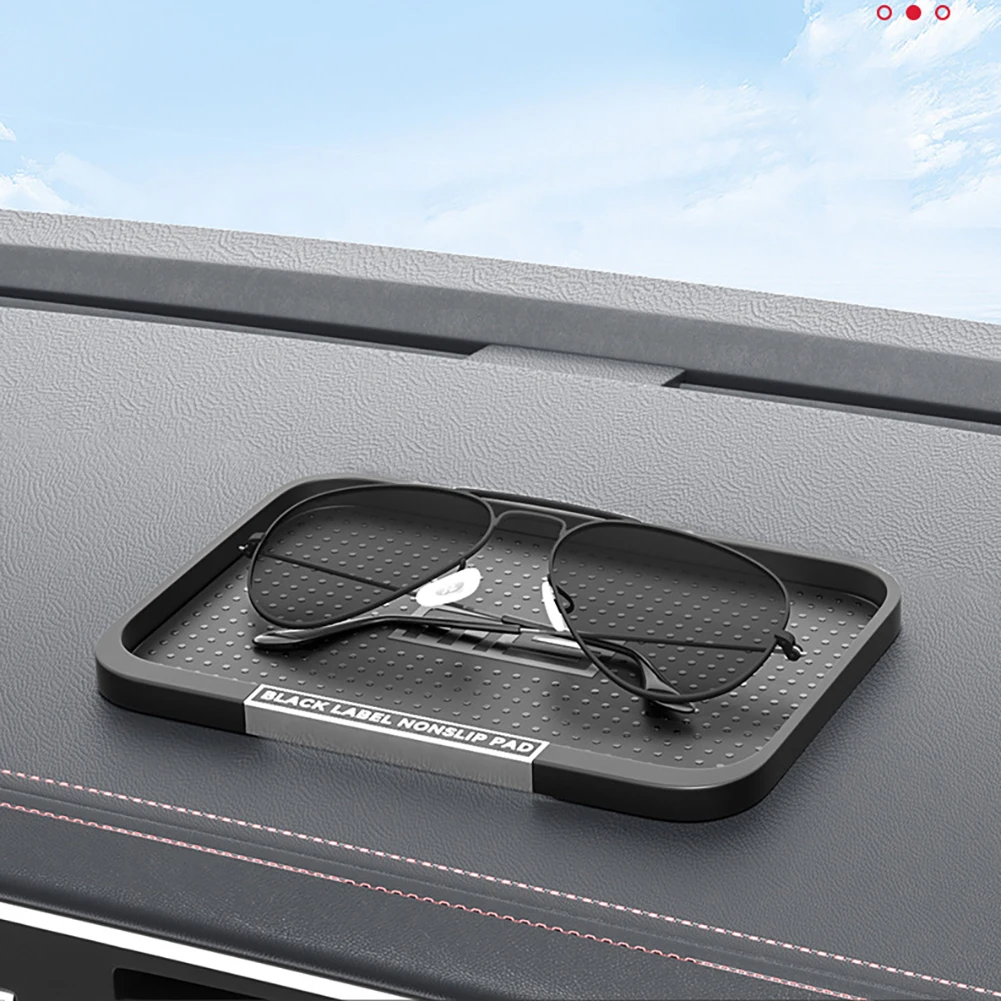Car Dashboard Mat Anti Slip Silicone Storage Mat Phone Holder For Cell Phone Car Keys Sunglasses Placement