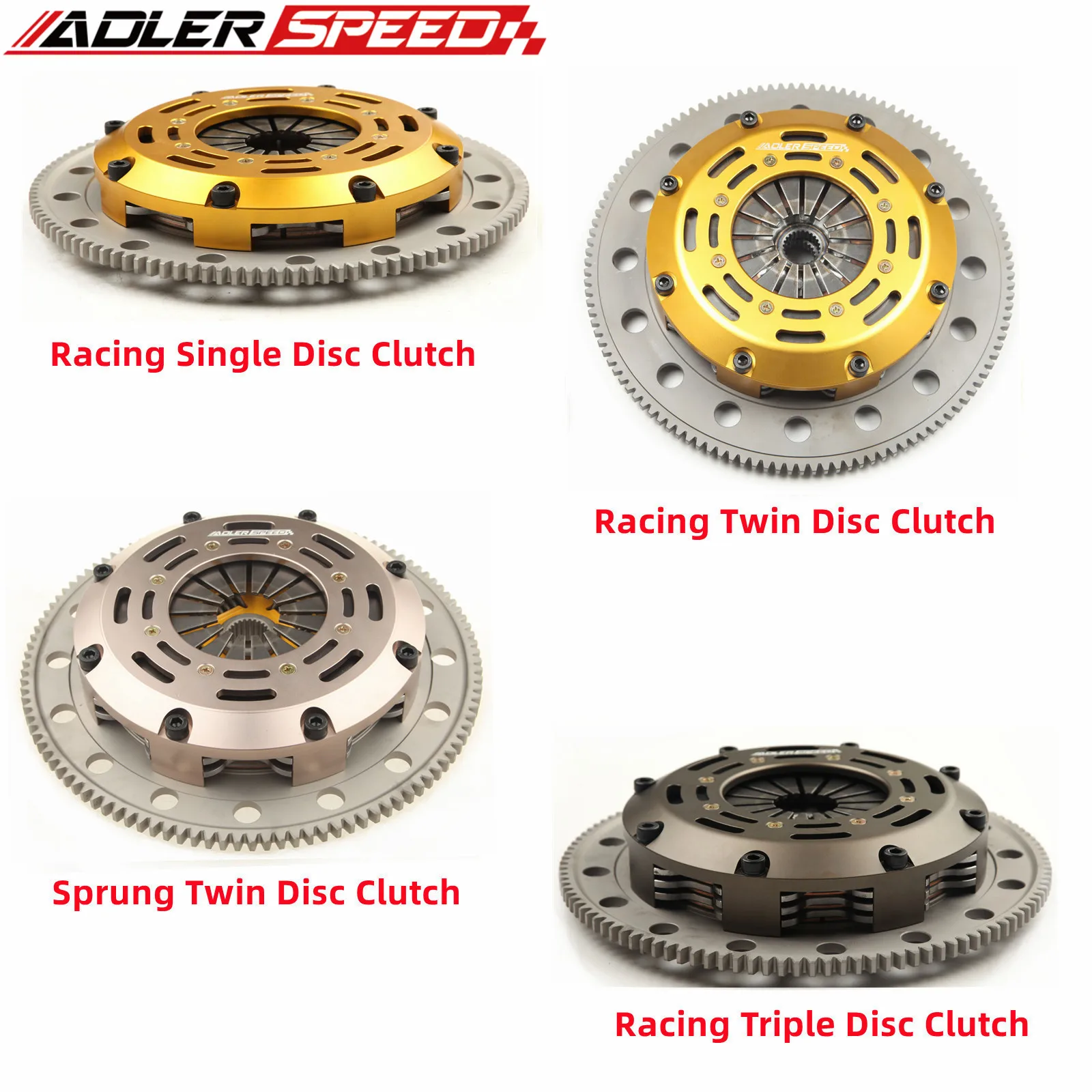 Adlerspeed Racing /Street Clutch Single/Twin/Triple Disc Kit Medium Wt Per Honda Civic Acura Integra B16 B18 B20 1.8L