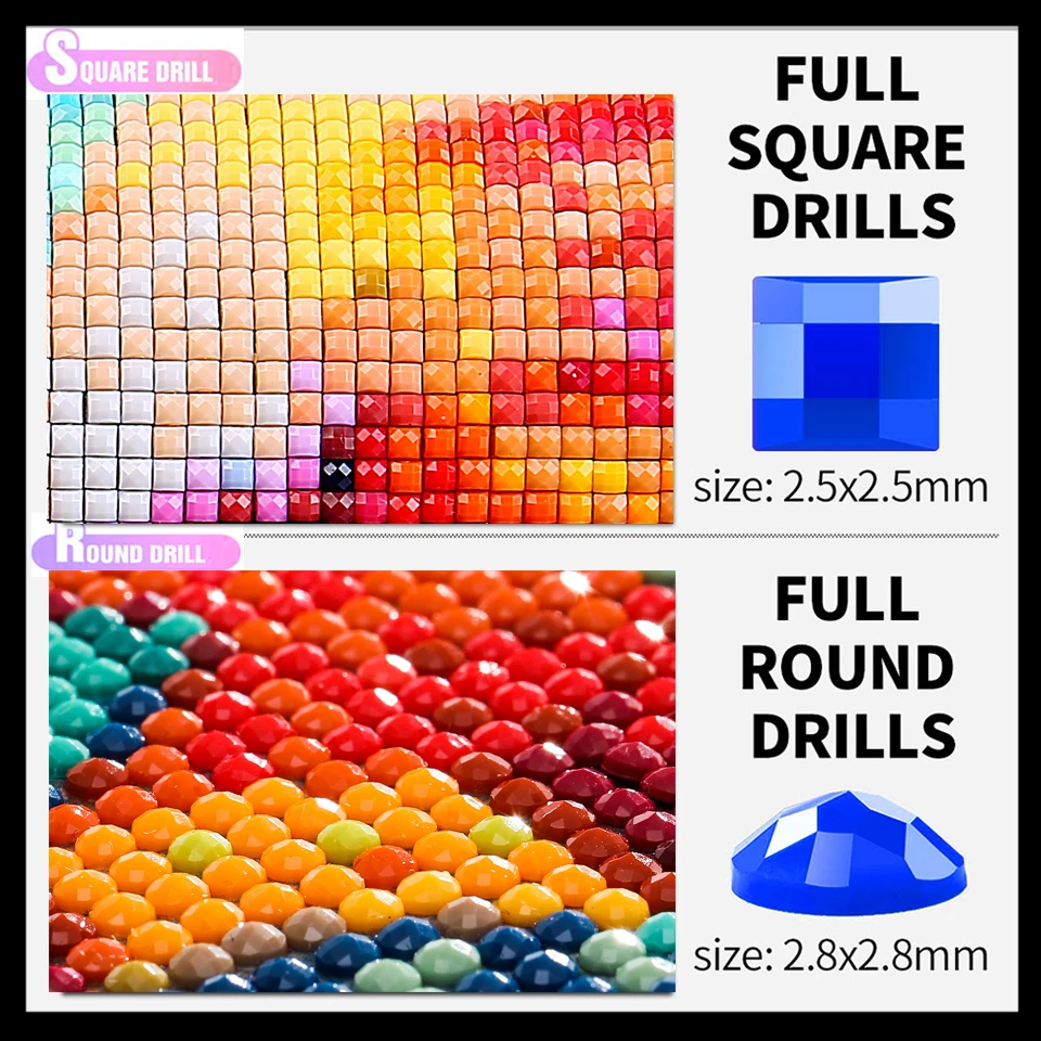 Kufwkey-Diamond Painting with Abstract Clouds, DIY Diamond Embroidery, Cross Stitch, Full Square Diamond Mosaic, Home Decoration