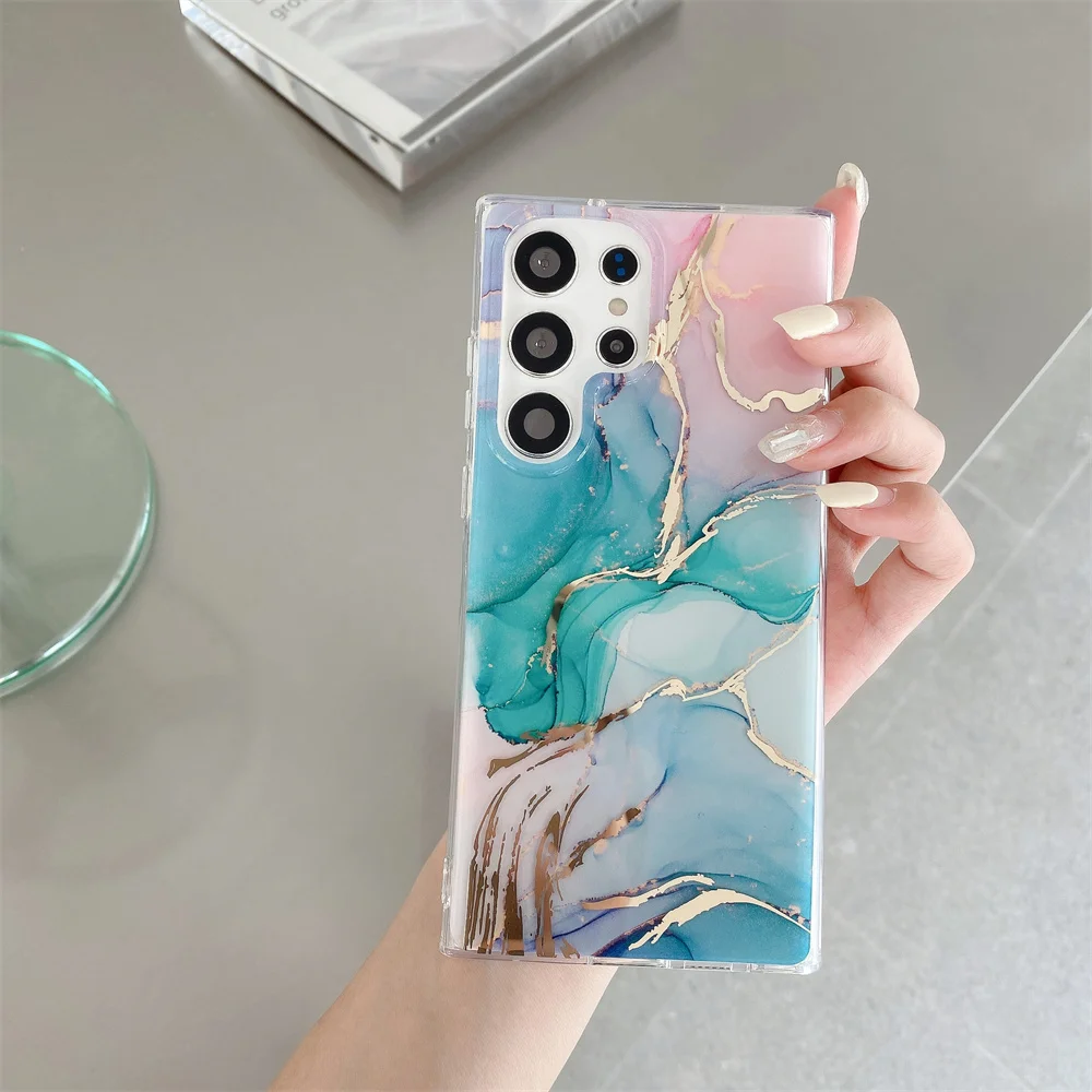 Glitter Marble Hard Phone Case – Stylish Protective Cover