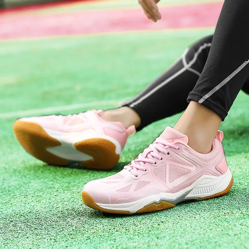 New Volleyball Shoes, Large Sizes 36-46, Non Slip Tennis Shoes, Lightweight Fitness Badminton Shoes, Men's Sports Shoes