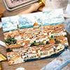 1Roll PET Tape Circle Europe Travel Supplies Handbook Decoration Material Loop Adhesives Daily Stickers Scrapbook 72mm*2m 5