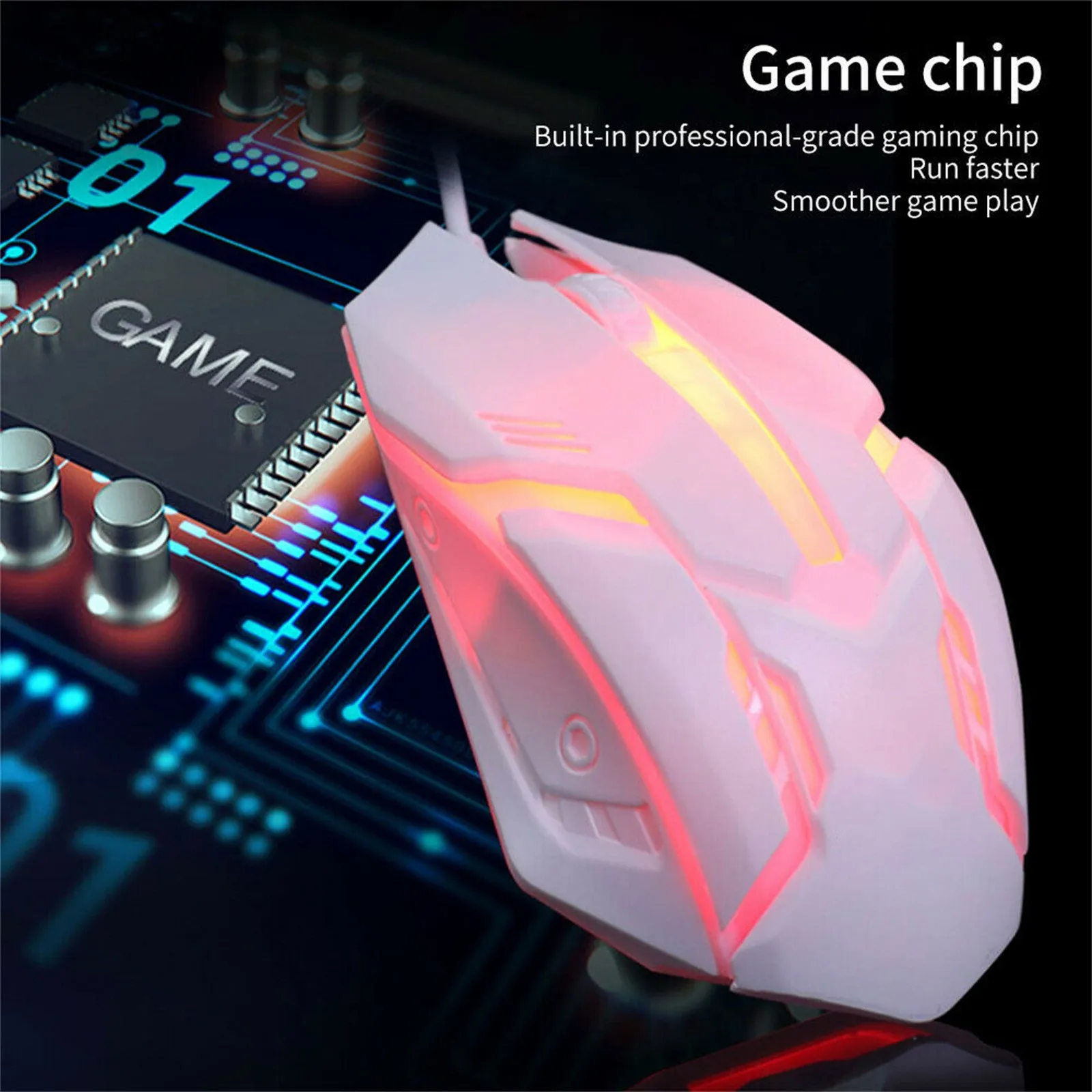 best pc mouse S1 Gaming Mouse 7 Colors LED Backlight Ergonomics USB Wired Gamer Mouse Flank Cable Optical Mice Gaming Mouse For Laptop Mice PC mouse for apple mac
