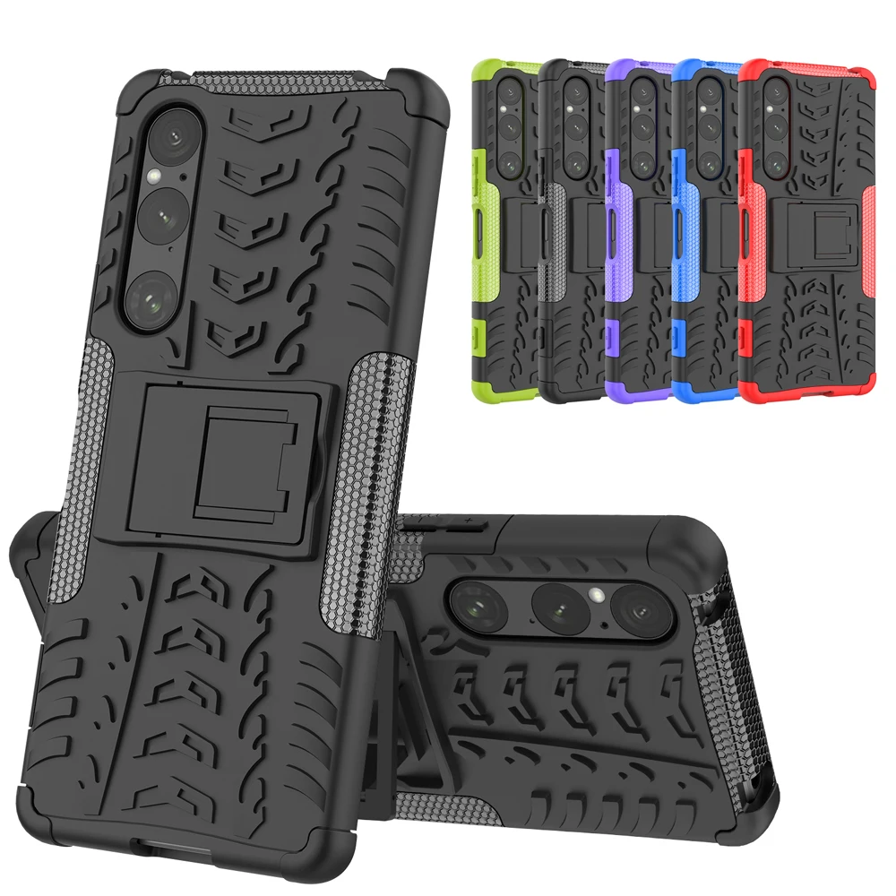 Custodia Ibrida Per Cavalletto Per Sony Xperia 1 V Paraurti Antiurto Cover Posteriore Rigida Per Sony Xperia 1 V Custodia Funda Coque