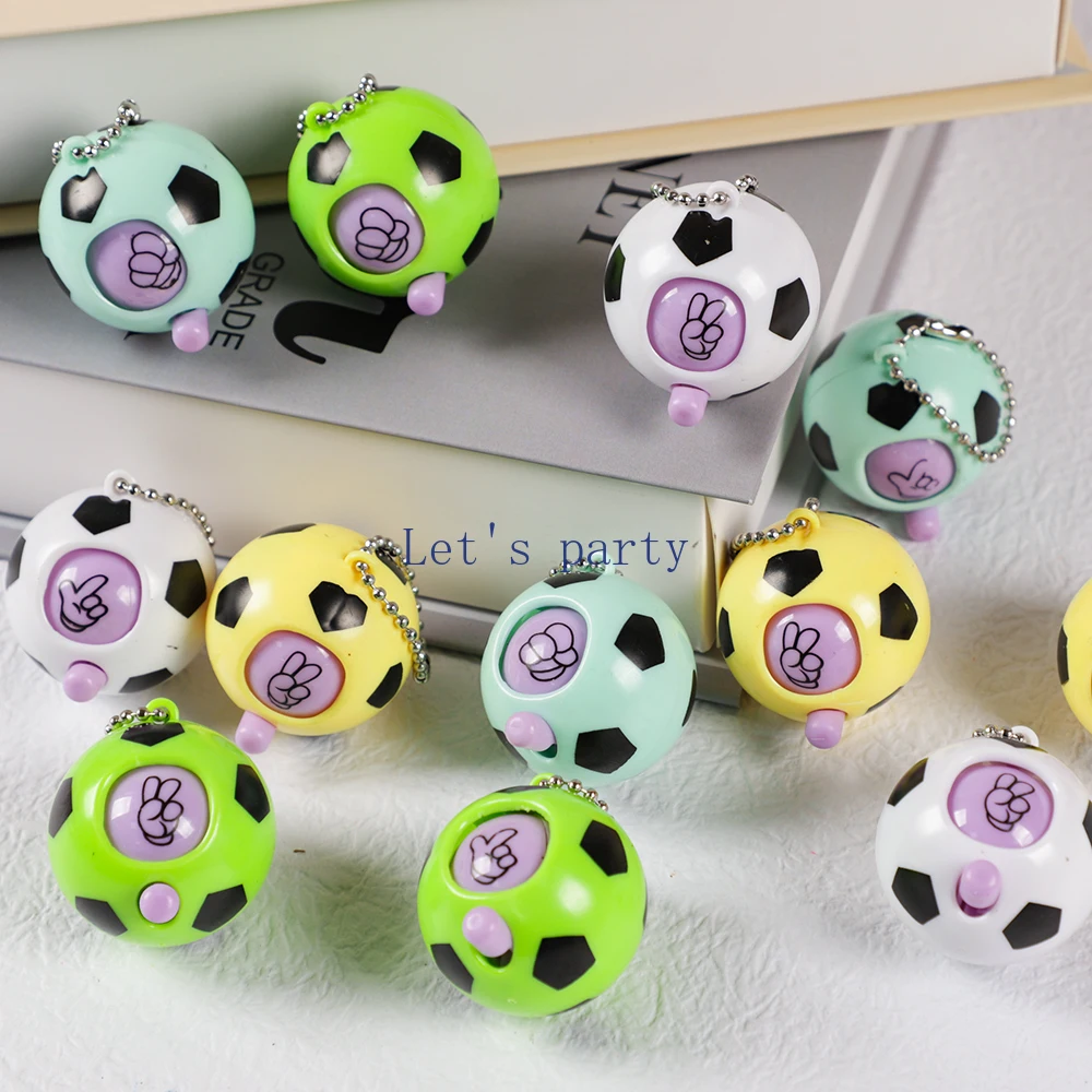 10Pcs Funny Football Rock-paper-scissors Keychain Toys for Kids Birthday Party Favors School Goodie Bag Baby Shower Guests Gift 10Pcs Funny Football Rock-paper-scissors Keychain Toys for Kids Birthday Party Favors School Goodie Bag Baby Shower Guests Gift