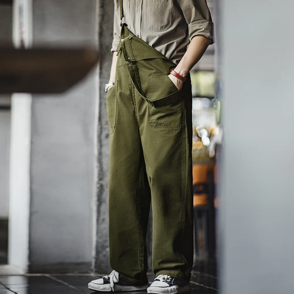 Men's Overalls Jumpsuit Trousers Casual Pants for Daily Spring and Autumn