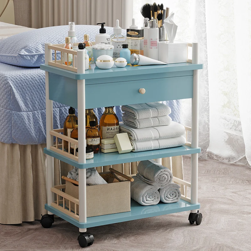 Beauty Tea Salon Trolley Cosmetic Tattoo Utility Salon Trolley Rolling Medical Carrello Portategetti Salon Furniture Rr50St