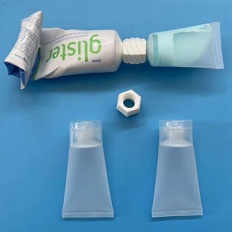 Travel Toiletry Set with Convenient Refill Bottles and Adapters