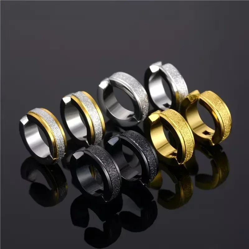Simple Circle Stainless Steel Hoop Earrings Women Men Exquisite Unisex Clip on Earring Fashion Punk Jewelry Accessories hoop earrings ear clip earrings clip earrings ear clip ear accessories 1pc