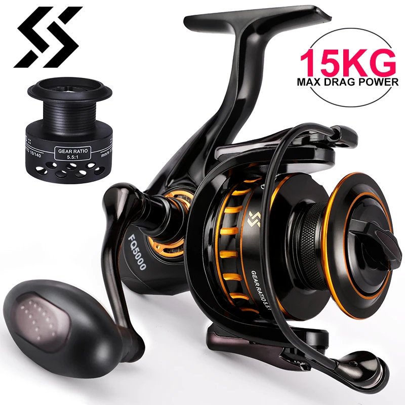 Sougayilang 海水魚釣り用の金属スプール スピニングリール 防食 摩擦ブレーキ 釣りツール Fishing Reels Aliexpress