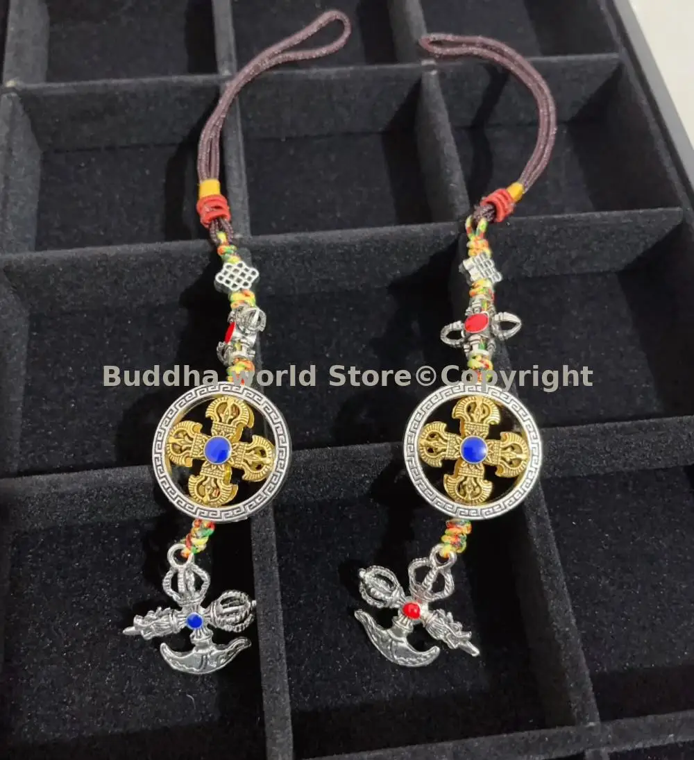 

HOME CAR exorcise evil spirit Bring good luck 2P Expel demons Vajra power weapon Pendant Amulet Geomantic omen master talisman