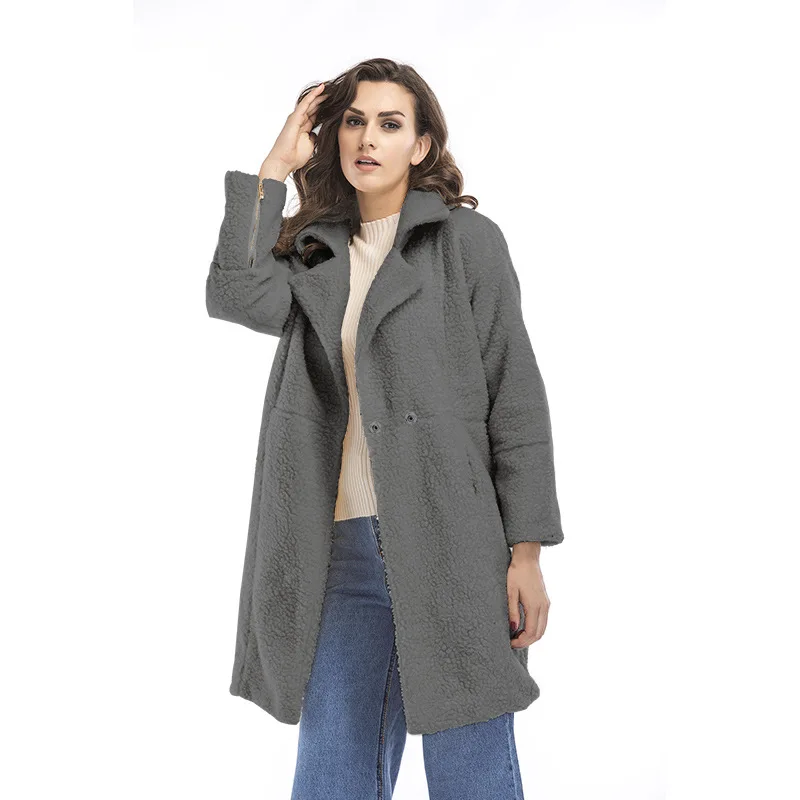 

VOLALO New Trending Women Woolen Cashmere Coat Long Jacket Outerwear For Lady Female Autumn Winter Clothin 2024