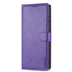 Premium Business Leather Phone Case with Book Flip Design and Card Slots Wallet Cover - Google Pixel 8 Pro (PURPLE)