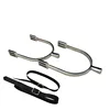 Stainless Steel Riding Spur 17mm Short Shank Ball End English Spurs Wrapped Rubber Horse Riding Equipment 5